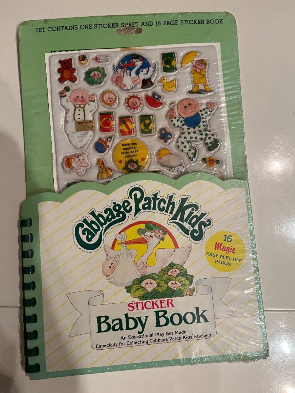Cabbage Patch Kids Sticker Book -Vintage 1983‎ Collectible (original packaging)